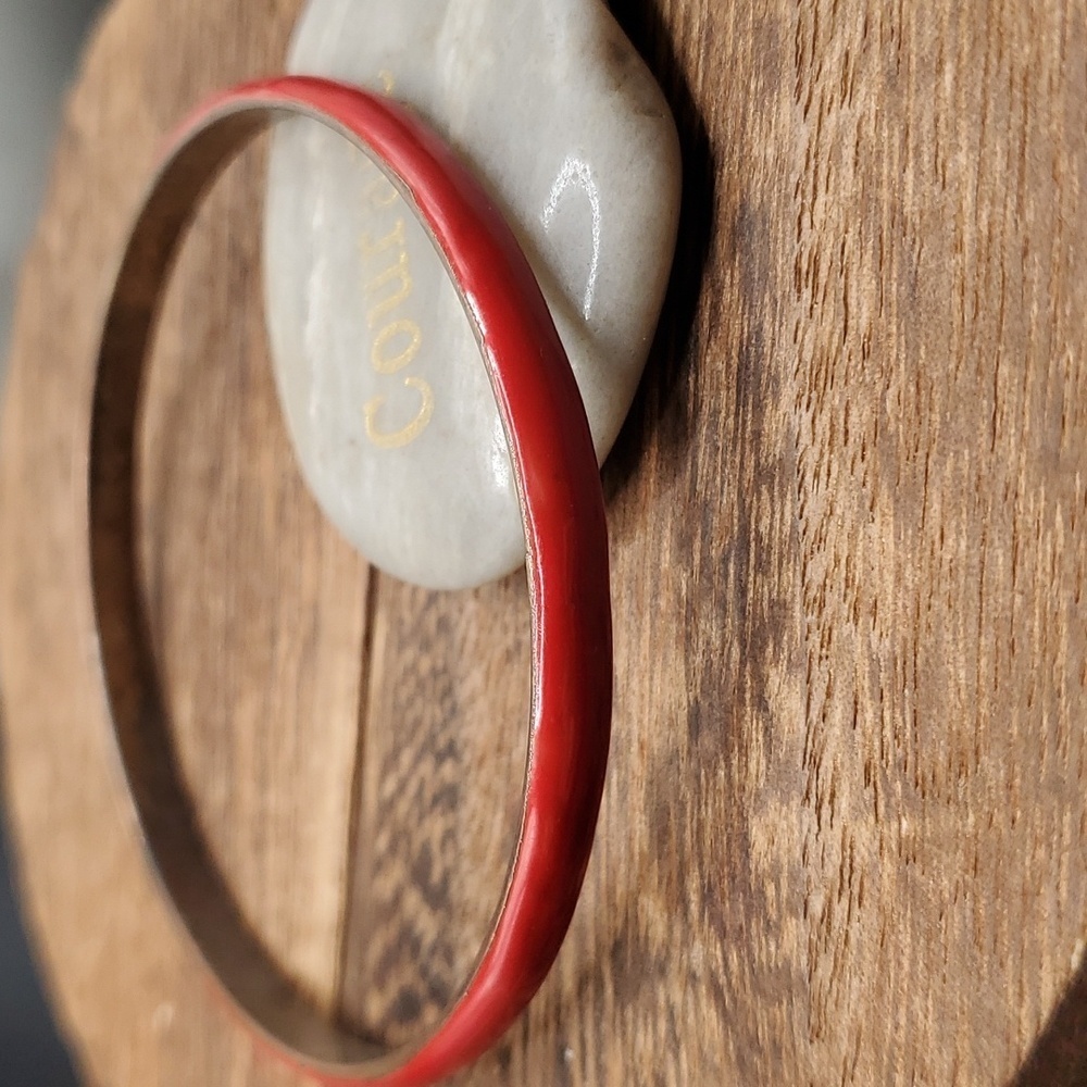 B2703 retro red‎ well made 1940s vintage bracelet